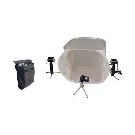 American Recorder Photo Studio In A Box - Continuous light kit - 2 heads x 1 lamp - tungsten