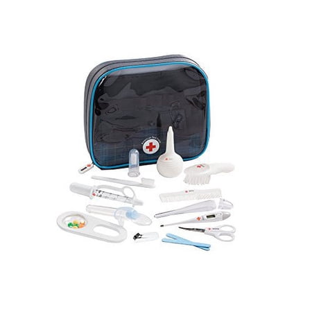 American Red Cross Deluxe Health and Grooming Kit| Infant and Baby Grooming | Infant and Baby Health | Thermometer, Medicine Dispenser, Comb, Brush, Nail Clippers and More with Convenient Tote