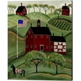 thumbnail image 1 of American Red Quilt House by Cheryl Bartley, Canvas Wall Art, 16W x 20H, 1 of 1