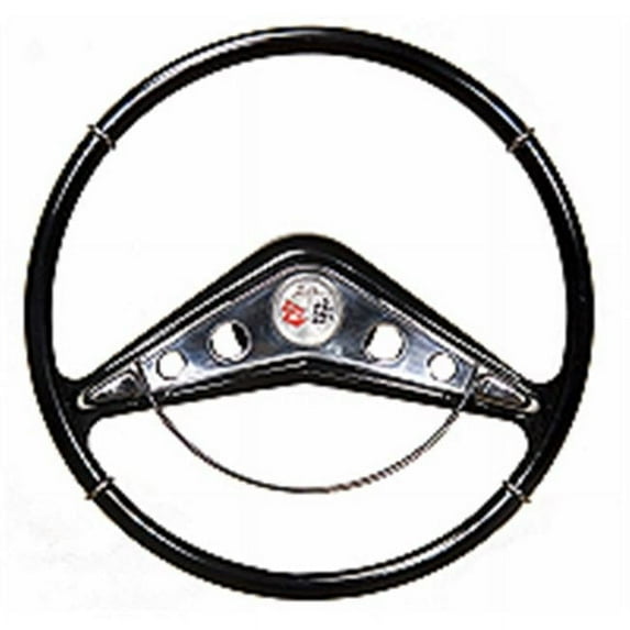 American Retro Automotive Steering Wheel, Chrome, 15"