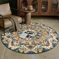 thumbnail image 1 of American Retro Bedroom Decor Bedside Rug Home Persian Round Carpet Ethnic Style Carpets for Living Room Large Area Non-slip Mat, 1 of 5