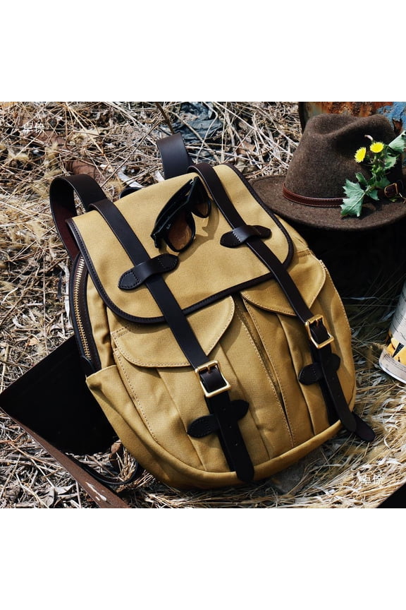 American Retro Heavy Oil Wax Canvas Backpack