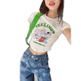 American Retro Hot Girl Niche Printing Print Is Thin Short T Shirt