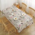 American Retro Love Printed Tablecloth Waterproof and Oil Resistant