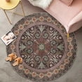thumbnail image 1 of American Retro Round Carpets Home Bedroom Bedside Non-slip Living Room Sofa Coffee Tables Rug Boho Room ration Chair Mat, 1 of 6