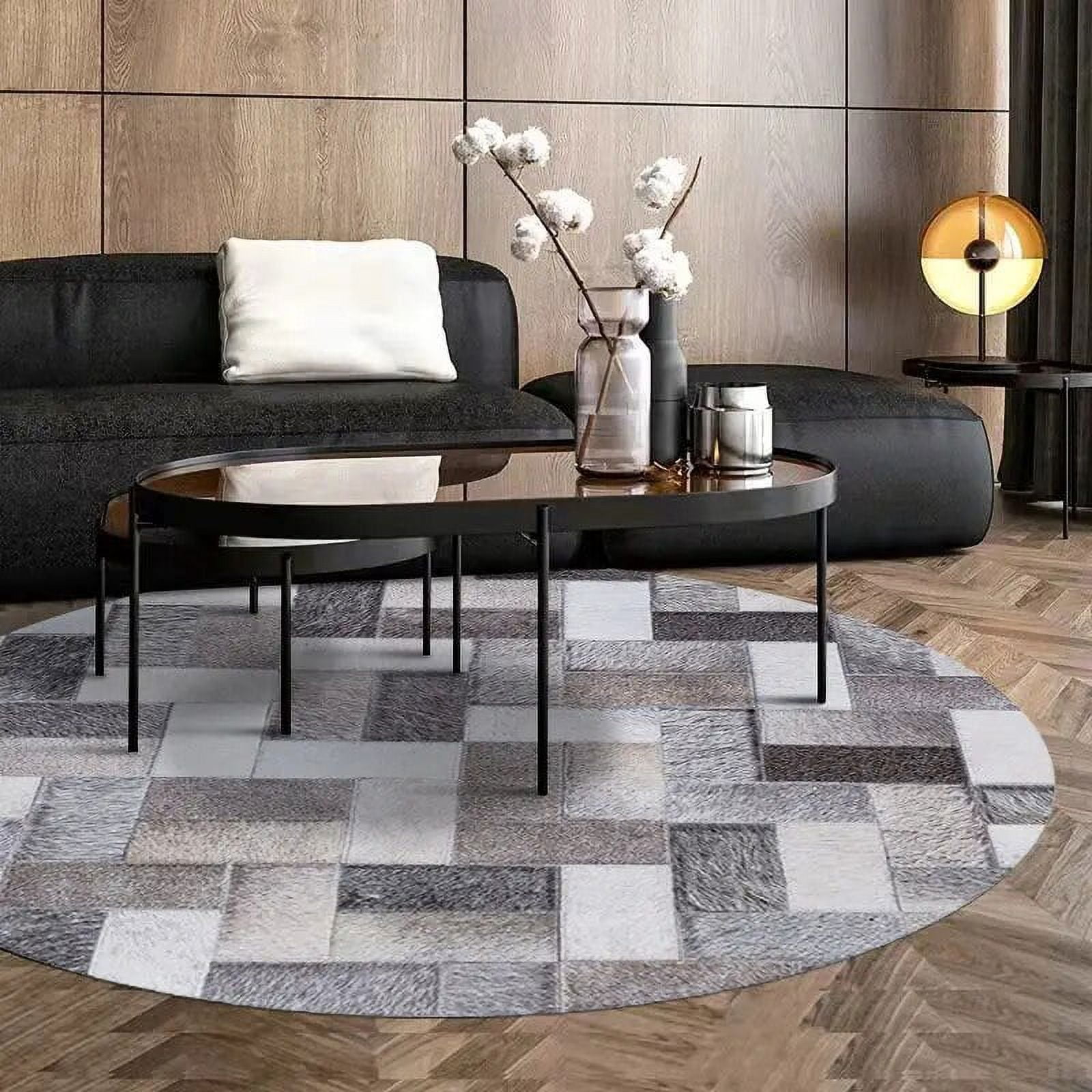 American Retro Round Living Room Carpet Light Luxury Rugs for Bedroom ...