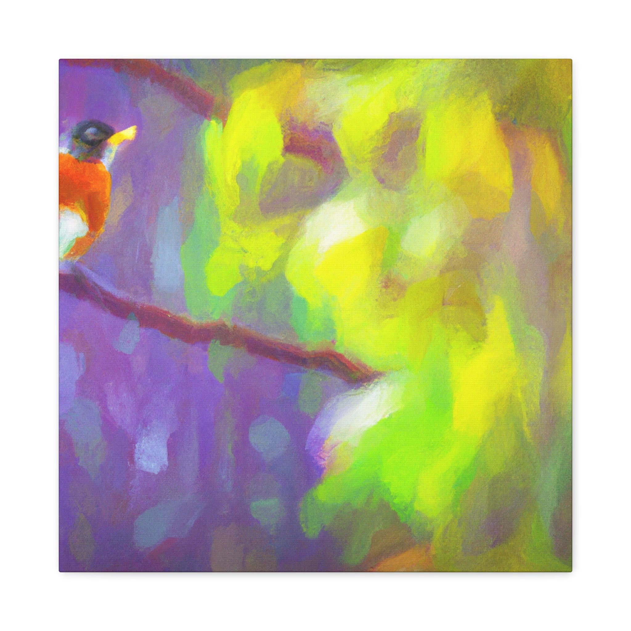 American Robin Reflection - Canvas - Walmart.com