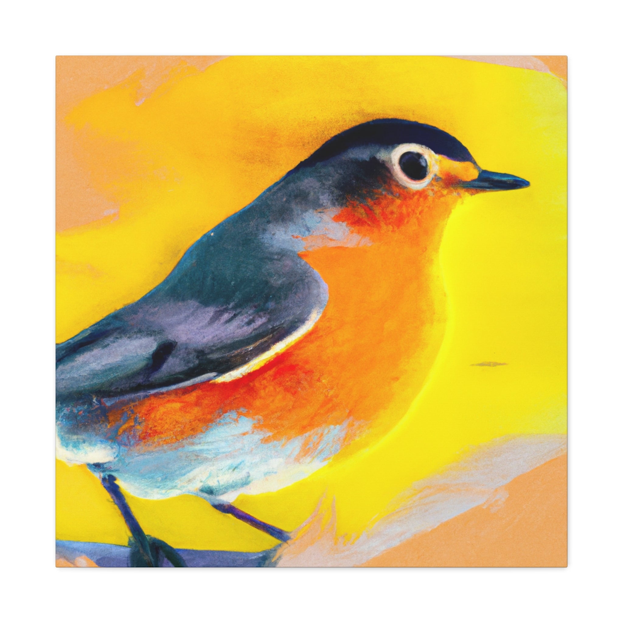 American Robin Reflection - Canvas - Walmart.com