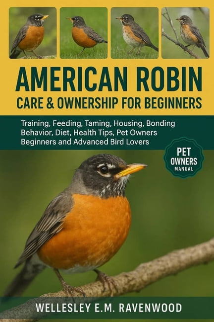 American Robin: training feeding taming housing bonding behavior diet health tips pet owners beginners and advanced bird, (Paperback)