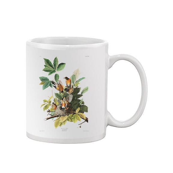 American Robins. Mug - John James Audubon Designs,