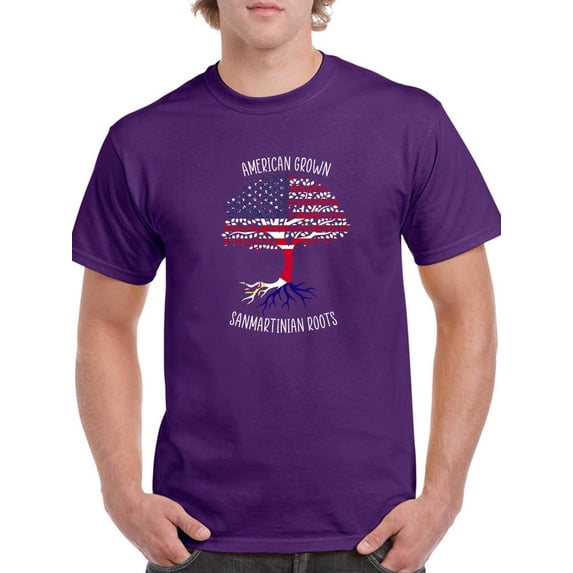American Roots Sanmartin Roots T-Shirt Men -Smartprints Designs, Male Small