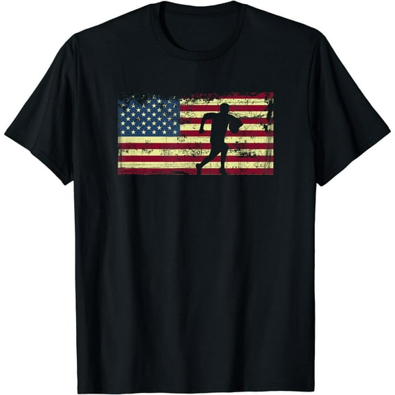 American Rugby Flag Vintage T-Shirt T-Shirt
