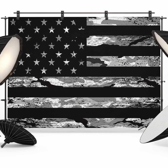 American Rustic Flag,Backdrop for Photoshoot,Photography Photo Studio Background Wall Backdrop,Independence Day USA Star Stripes Flag Back Drop Banner Panel for Portraits Wedding Party 10x8Ft