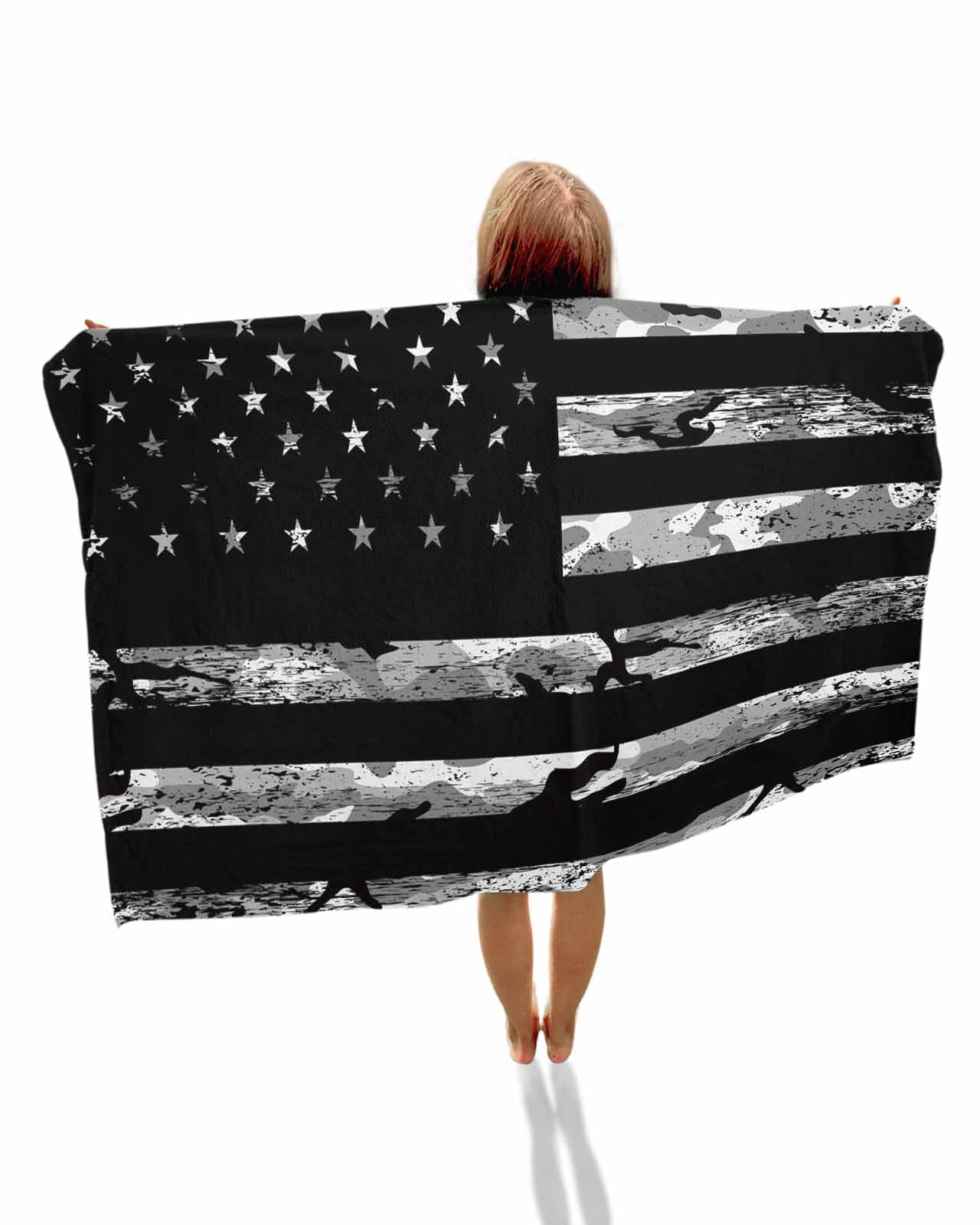 American Rustic Flag,Beach Towels Oversized Super Absorbent,Independence Day USA Star Stripes Flag Lightweight Bath Towel Quick Dry Sets For Bathroom/Pool/Rv Camping/Beach Play/Gym Room 35"x70"