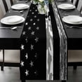 thumbnail image 1 of American Rustic Flag, Table Runner 72 Inches Long, Independence Day USA Star Stripes Flag Kitchen Coffee Dining Table Decoration for Home Party Birthday Wedding Home Decor 16x72 Inches, 1 of 8