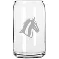thumbnail image 1 of American Saddlebred Face Horse Themed Etched 16oz Libbey Can Glass, 1 of 1