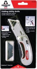 AMERICAN SAFETY RAZOR FOLDING UTILITY KNIFE, WITH 5 BLADES