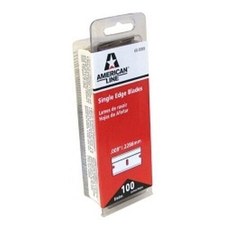 American Safety Razor 66-0089-DISP .009 Single Edge Razor Blades 100Ct Display