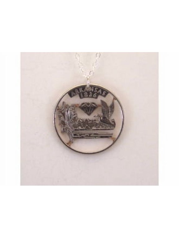 American Samoa Cut-Out Coin Jewelry Necklace