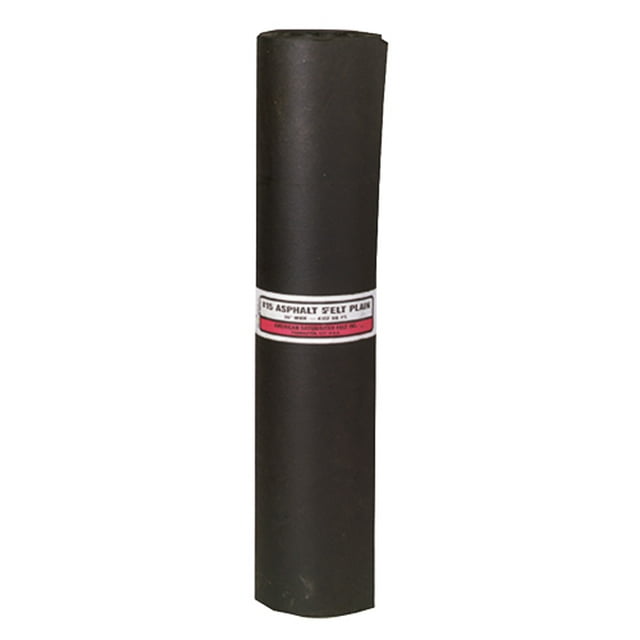 American Saturated Felt 15 Felt Roofing Paper 36 In. 432 Sq. Ft. 15 Lbs. Blk