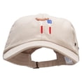 thumbnail image 1 of American Sausage Embroidered Normal Dyed Washed Cap - Khaki OSFM, 1 of 5