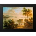 thumbnail image 1 of American School 24x18 Black Modern Framed Museum Art Print Titled - The Hudson River, 1 of 4