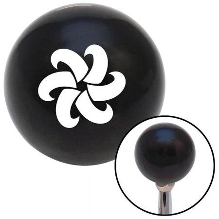 American Shifter 104597 White Fan Blades Spinning Black Shift Knob with M16 x 1.5 Insert Shifter Auto Brody