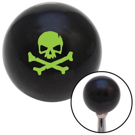 American Shifter 109354 Green Skull 1 Black Shift Knob with M16 x 1.5 Insert Shifter Auto Manual Custom Brody