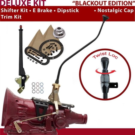 American Shifter 2004R Shifter Kit Black 23 in. Swan E Brake Trim Kit Dipstick for DEEDF