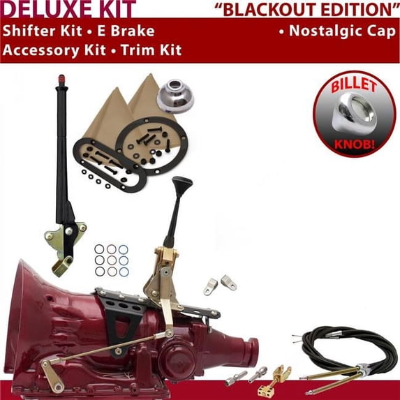 American Shifter 2004R Shifter Kit Black 6 in. E Brake Cable Clevis Trim Kit for EC66D
