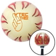 thumbnail image 1 of American Shifter 218372 Orange Vtec This Ivory Flame Shift Knob with M16 x 1.5 Insert Shifter Auto Manual Brody, 1 of 1