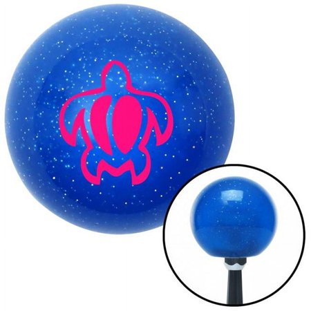 American Shifter 25699 Pink Hawaii Turtle Blue Metal Flake Shift Knob with M16 x 1.5 Insert Shifter Auto Brody