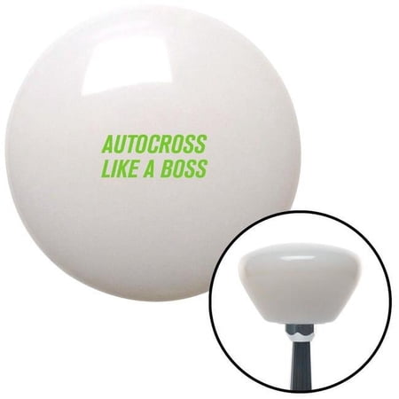 American Shifter 279913 Green Autocross White Retro Shift Knob with M16 x 1.5 Insert Shifter Auto Manual Brody