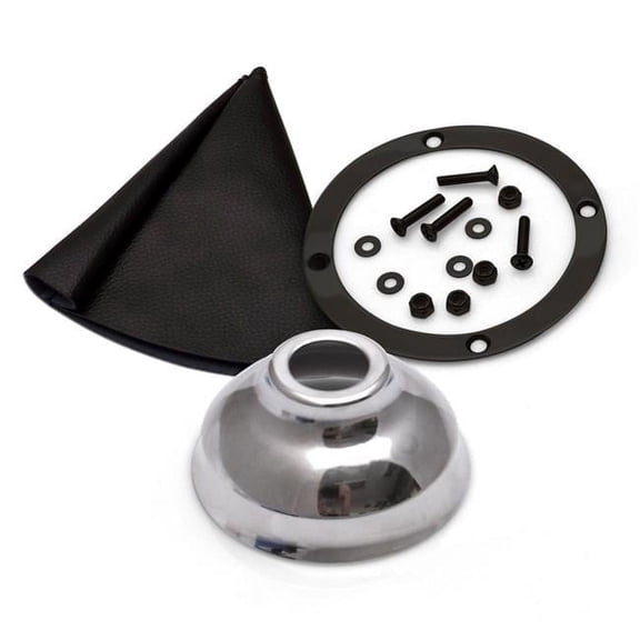 American Shifter 315489 Vertical Shift or Emergency Brake Black Boot, Black Ring & Cap