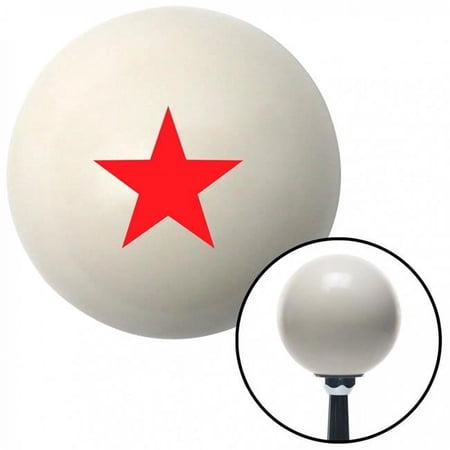 American Shifter 40546 Red Brigadier General Ivory Shift Knob with M16 x 1.5 Insert Shifter Auto Manual Brody