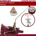 thumbnail image 1 of American Shifter  4L60 Shifter Kit Chrome 16 in. Trim Kit Dipstick Push Button Tan Boot Billet Knob for F27A4, 1 of 1