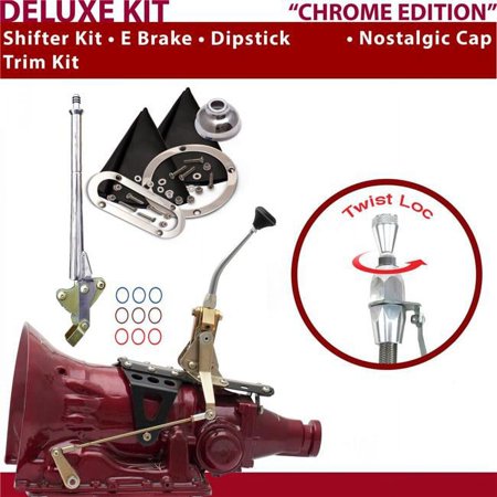 American Shifter 4L60E Shifter Kit 8 in. E Brake Trim Kit Dipstick for D5E23