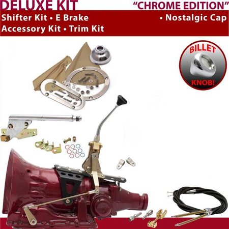 American Shifter 4L60E Shifter Kit Chrome 8 in. E Brake Cable Clevis Trim Kit for ED899