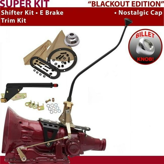 American Shifter 518 Shifter Kit Black 23 in. Swan E Brake Trim Kit for F5491