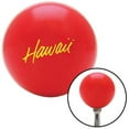 thumbnail image 1 of American Shifter 95675 Yellow Hawaii Text Red Shift Knob with M16 x 1.5 Insert Shifter Auto Manual Custom Brody, 1 of 1