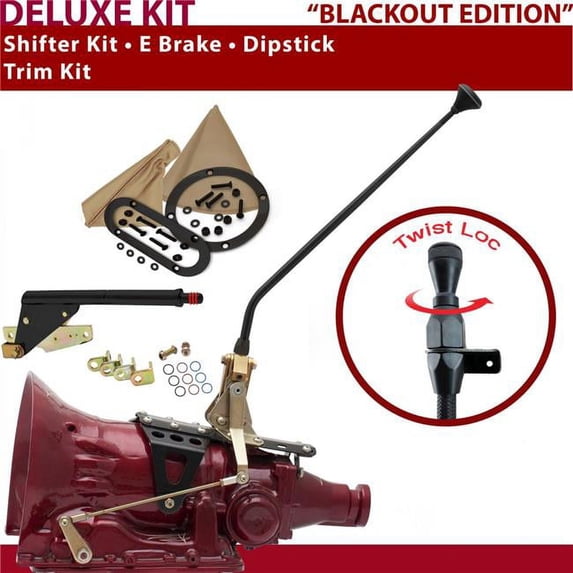 American Shifter AOD Shifter Kit 16 in. E Brake Trim Kit Dipstick for CF004