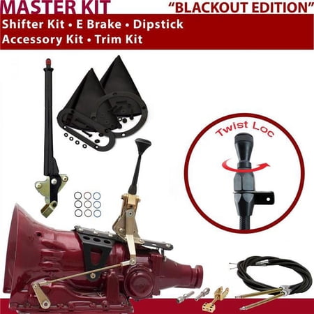 American Shifter AOD Shifter Kit 6 in. E-Brake Cable Trim Kit Dipstick for C83C9