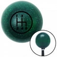 thumbnail image 1 of American Shifter 60466 Black 4 Speed Shift Pattern - 4RDR Green Metal Flake Shift Knob - M16 x 1.5 Insert, 1 of 1