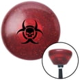 thumbnail image 1 of American Shifter 199667 Black Bio Skull Red Retro Metal Flake Shift Knob with M16 x 1.5 Insert Shifter Auto Brody, 1 of 1
