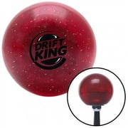 American Shifter 59799 Black Drift King JDM Red Metal Flake Shift Knob with M16 x 1.5 Insert Shifter Auto