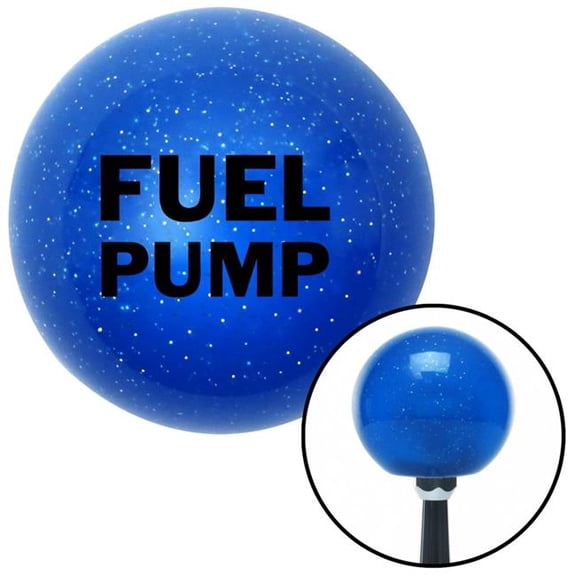 American Shifter 28005 Black Fuel Pump Blue Metal Flake Shift Knob with M16 x 1.5 Insert Shifter Auto Brody
