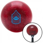 American Shifter 58315 Blue 07 Master Sergeant Red Metal Flake Shift Knob with M16 x 1.5 Insert Shifter