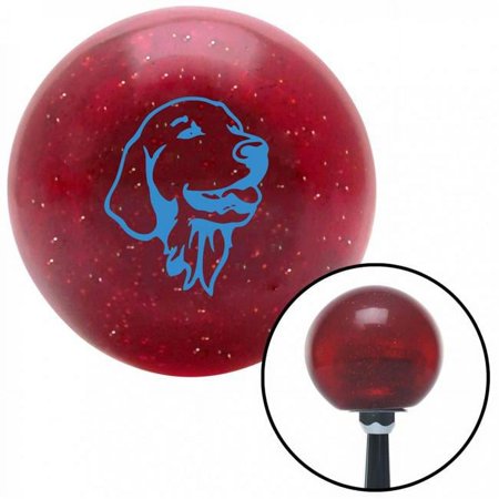 American Shifter 58717 Blue Golden Retriever Red Metal Flake Shift Knob with M16 x 1.5 Insert Shifter Auto Brody