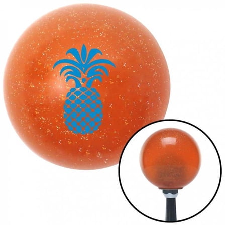 American Shifter 43744 Blue Hawaiian Pineapple Orange Metal Flake Shift Knob with M16 x 1.5 Insert Shifter