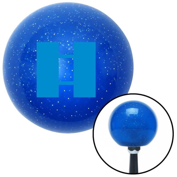 American Shifter 26266 Blue Lieutenant Blue Metal Flake Shift Knob with M16 x 1.5 Insert Shifter Auto Brody